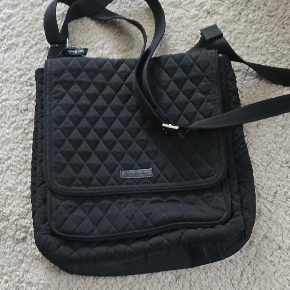 Vera Bradley Black Quilted Crossbody Bag